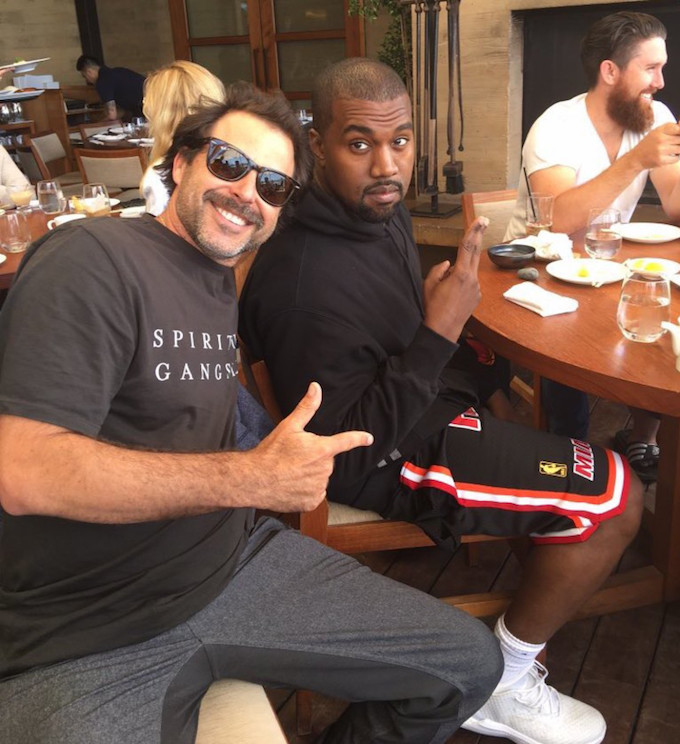Kanye West Spoted Rocking Damian Lillard的签名鞋